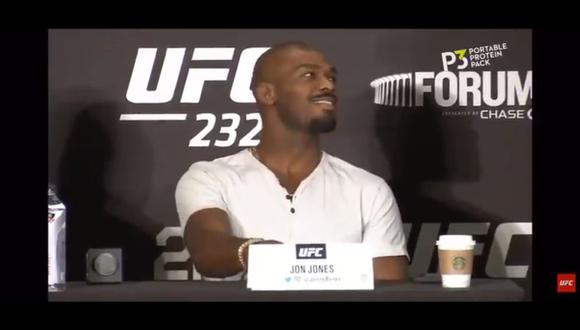 Jon Jones no toleró la pregunta de una periodista durante la conferencia de prensa de la UFC 232. El luchador se negó a contestar y pidió pasar al siguiente (Foto: agencias)