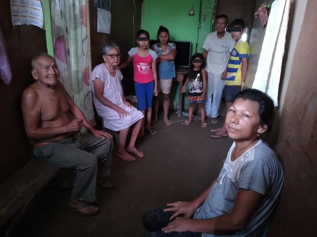 Familia de Catalina Caymachi Pereyra y Calixto Aguanari Gipa. (Foto: Manuel Calloquispe)