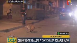 El Agustino: hampones balean a taxista para robarle vehículo