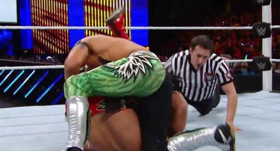 Kalisto retuvo título de Estados Unidos de WWE pese a trampa de Alberto del Rio. (Foto: Captura Video YouTube)