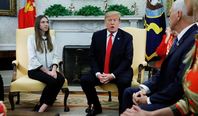 Venezuela | Fabiana Rosales: Donald Trump recibe a la esposa de Juan Guaidó en la Casa Blanca. (Reuters).