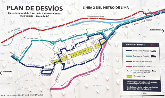 Línea 2 del Metro de Lima: plan de desvíos inicia el 14 de mayo - 2