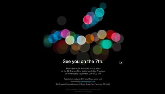 Apple revelará sus nuevas creaciones el 7 de septiembre