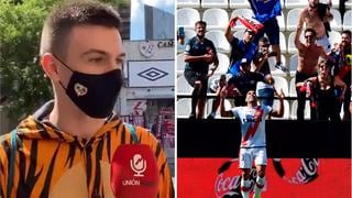 Hincha de Rayo Vallecano se disfrazó de tigre para ver el primer partido de Falcao | VIDEO