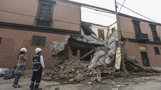 Cercado de Lima: evalúan daños para determinar riesgo de casona afectada