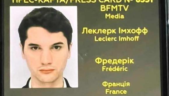 El periodista francés Frédéric Léclerc-Imhoff fue alcanzado por un ataque ruso en Severdonetsk, Lugansk, Ucrania.