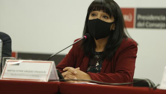Mirtha Vásquez, presidenta del Consejo de Ministros. (Foto: GEC)