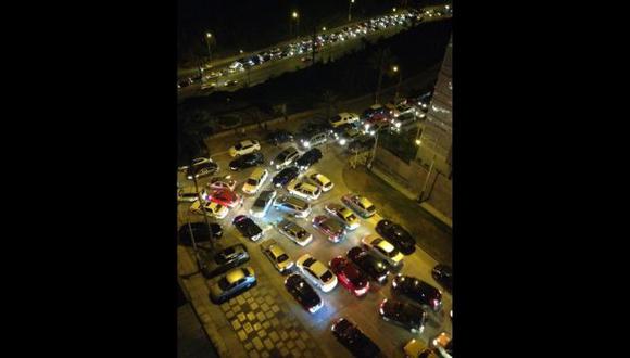 Vías de Chorrillos y Barranco congestionadas esta noche