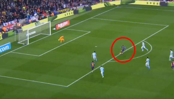 Barcelona vs. Celta de Vigo EN VIVO: Lionel Messi marcó golazo para el 2-0 blaugrana | VIDEO. (Foto: Captura de pantalla)