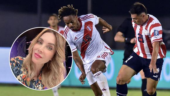 ¿Cómo reaccionó Juliana Oxenford tras el empate entre Perú y Paraguay por Eliminatorias? | Composición EC: @julianaoxenford.oficial / Instagram / Andina