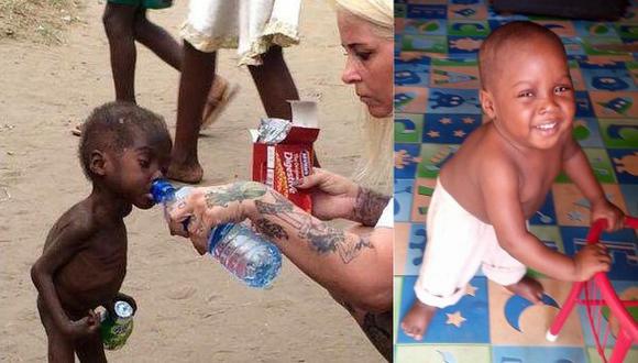 El bebé abandonado por "brujo" vuelve a sonreír en Nigeria