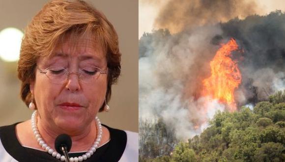 Chile pide apoyo para combatir peores incendios en su historia