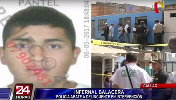 Callao: Policía abatió a hampón en tiroteo en Sarita Colonia