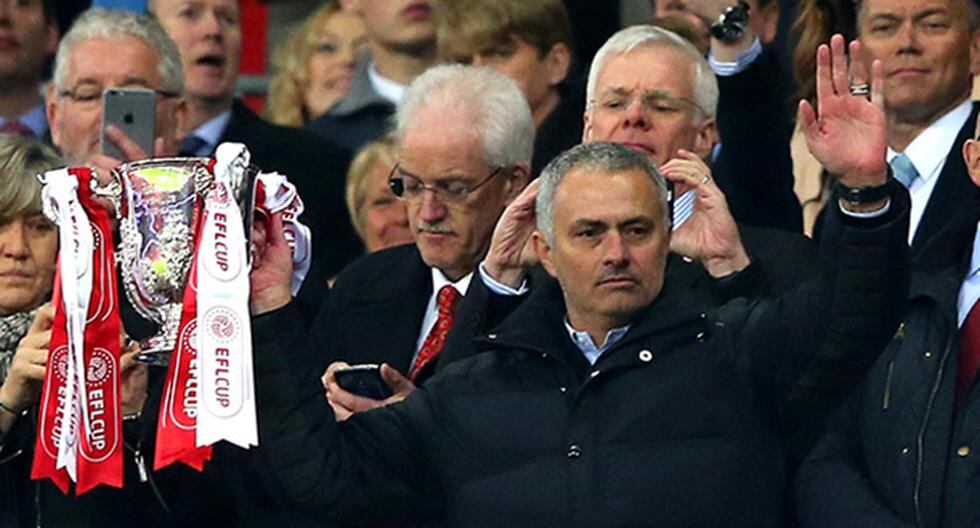 Manchester United ganó su quinta EFL Cup de la mano de José Mourinho. El técnico portugués habló tras sumar un nuevo título en su largo palmarés. (Foto: Getty Images)