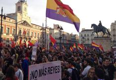 España: Más de 40 ciudades se manifestaron por referéndum sobre monarquía 