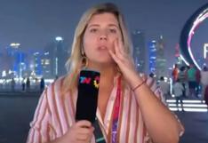 Quién es la periodista argentina que sufrió el robo de su billetera en plena transmisión en vivo en Qatar