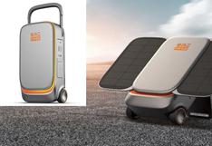 Energía solar: esta maleta se convierte en una estación eléctrica con paneles solares