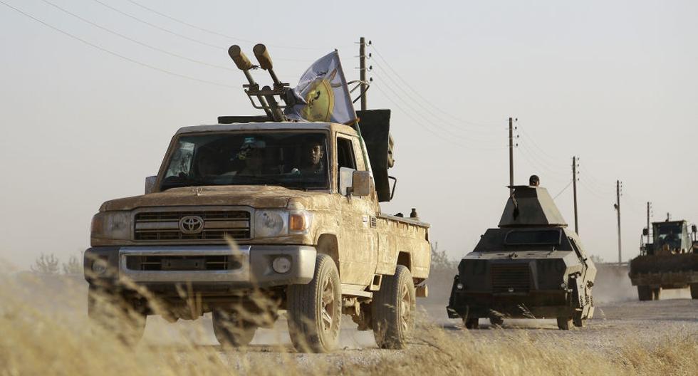 Avance de la fuerza kurdo árabe en Manbech. (Foto: AFP)