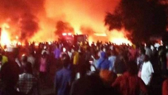 Sierra Leona: al menos 98 muertos tras la explosión de un camión cisterna cargado de combustible. (@PRESIDENTBIO / Twitter).