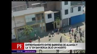 San Borja: enfrentamiento entre barristas deja un muerto y un herido 