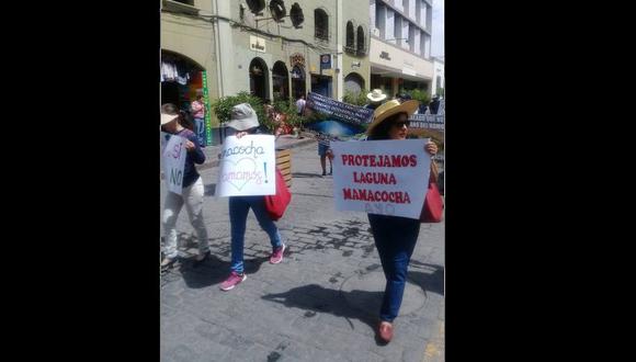 Distrito de Ayo inicia movilizaciones contra proyecto Mamacocha. (Foto: Zenaida Condori)