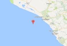 Lambayeque: sismo de 5.3 grados se registró en Pimentel