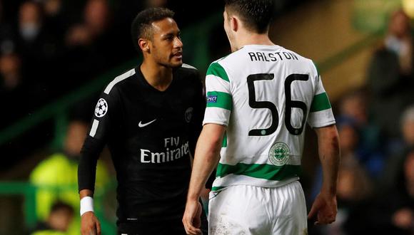 Feo gesto de Neymar: le negó saludo a jugador del Celtic. (Foto: Agencias)