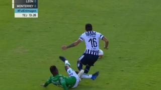 Monterrey vs. León: Pedro Aquino fue expulsado en su debut como titular | VIDEO