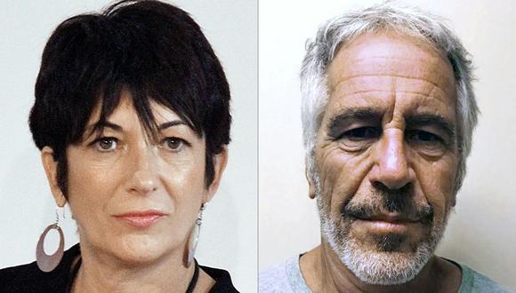 Ghislaine Maxwell (izq.)  teme que pueda correr la misma suerte que su  antiguo aliado, Jeffrey Epstein (der.). Es acusada de seis cargos de abuso sexual en el caso Epstein, fue arrestada el 2 de julio de 2020 por el FBI en New Hampshire, Estados Unidos.  (Foto: AFP)