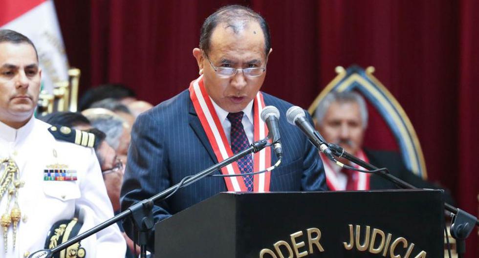Víctor Ticona, nuevo titular del Poder Judicial (Foto: Andina / Norman Cordova)