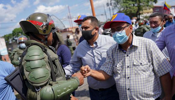Garrido dijo este lunes estar dispuesto a “conversar” con el chavismo para buscar soluciones. (Foto: Manaure Quintero / Bloomberg)