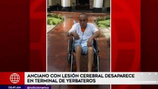 Hombre de 64 años con lesión cerebral desaparece en terminal de Yerbateros