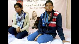 India: Piden fin de ataques de ácido mediante huelga de hambre