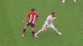 Real Madrid vs. Athletic Club: el pisotón de Sergio Ramos a Raúl García que no fue sancionado como penal | VIDEO