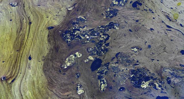 Vista de un derrame de petróleo en la orilla del lago de Maracaibo en Cabimas, cerca de Maracaibo, estado de Zulia, Venezuela. (AFP / YURI CORTEZ).