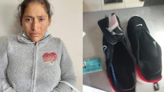 Arequipa: mujer pretendió ingresar con droga a penal de Socabaya camuflada en zapatillas