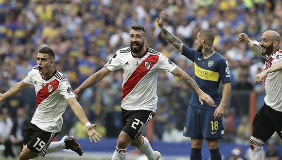 River Plate va al Monumental con la consigna de ganarle a Boca Juniors y ser campeón de la Copa Libertadores 2018. | AFP