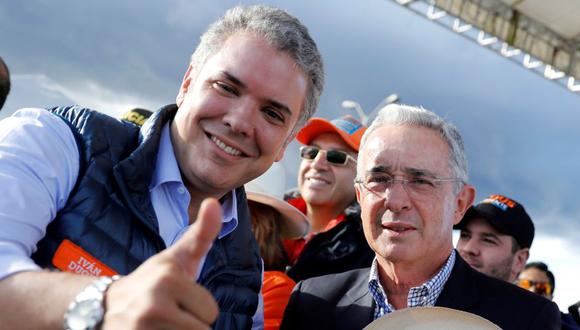 Iván Duque y el expresidente Álvaro Uribe son aliados. (Foto: Reuters)