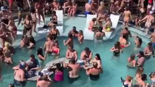 Fiesta en una piscina en EE.UU. atrae a una multitud en plena pandemia de coronavirus | VIDEO