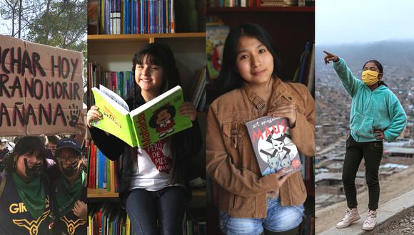 Las adolescentes de GirlGov Perú, Nina Arana, Gabriela Yauri y Marsivit Alejo: nuestras verdaderas chicas superpoderosas.