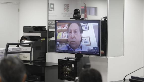 Alejandro Toledo participó de manera virtual en la audiencia de control de acusación por el Caso Interoceánica. (Foto: Julio Reaño / @Photo.gec)