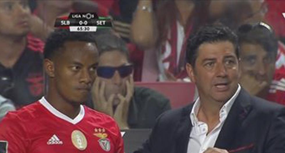 André Carrillo destacó en el partido Benfica vs Vitória Setúbal por la Liga NOS. (Foto: Captura)