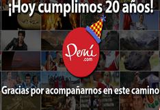 Peru.com está de aniversario: 20 años de informar al Perú y el mundo