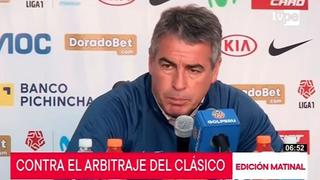 Pablo Bengoechea cuestiona arbitraje y espera levantarse ante Pirata FC