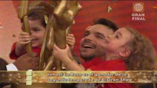 "El gran show": Ismael La Rosa se llevó el trofeo [VIDEO]