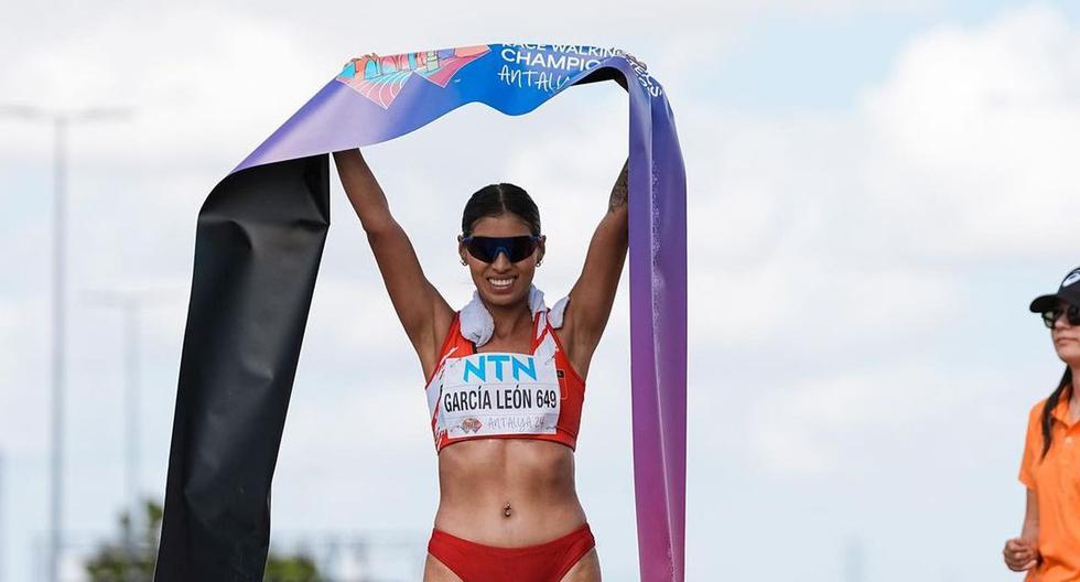 Kimberly García logra su segundo triunfo de la temporada, tras la victoria en Rep. Checa. (Foto: World Athletics)