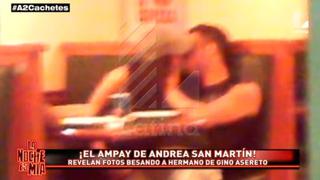 Andrea San Martín es captada besando a hermano de Gino Assereto