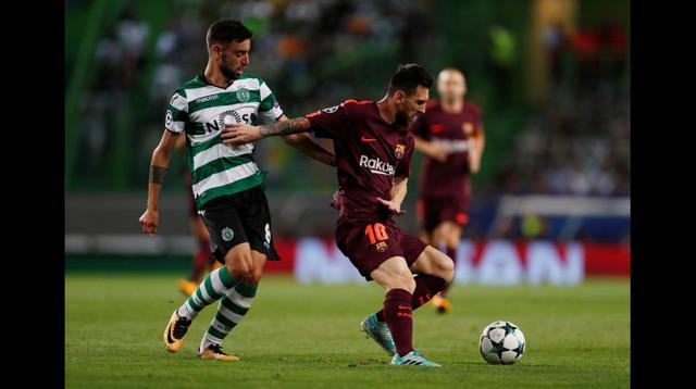 Barcelona vs. Sporting de Lisboa. (Foto: Agencias)