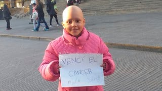Delfina, la valiente niña argentina que venció el cáncer luego de 52 quimioterapias