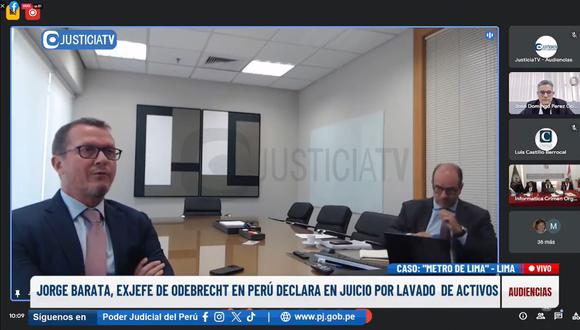 Jorge Barata declara ante la justicia peruana.